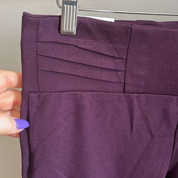 Stitch Fix I Dictionary Catriana Ponte Skinny Pants Dark Purple Size Medium - Picture 3 of 10